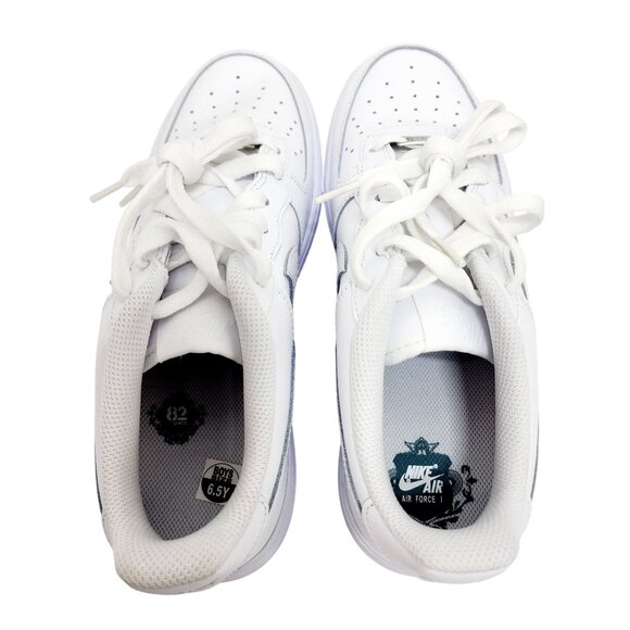 Nike Air Force 1 Youth Shoes DH2920-111 White Leather Size 6.5Y EU 39 Sneakers - Picture 13 of 14
